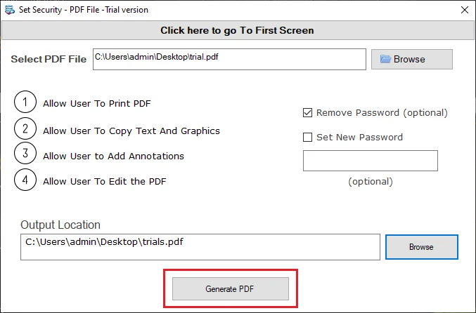 generate pdf